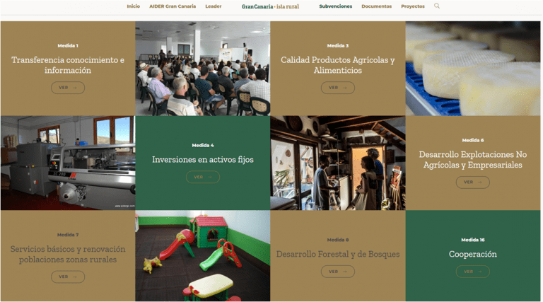 Composición fotográfica de varios de los proyectos