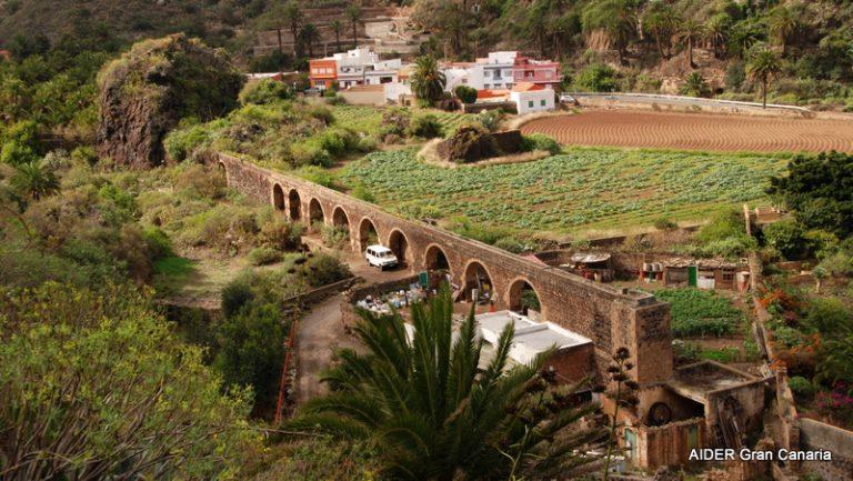 Foto del acueducto y molino del Guiniguada